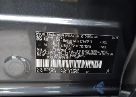 2024 Toyota Rav4 Hybrid Xse из США, поврежденный, VIN 2T3E6RFVXRW075261